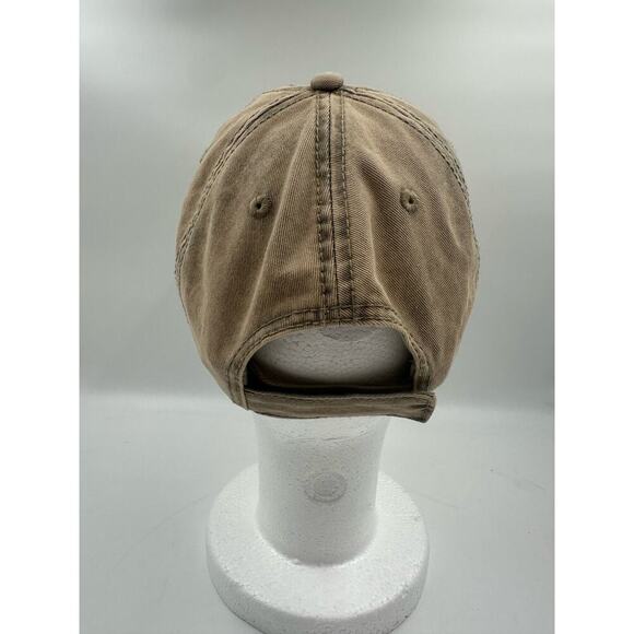 West Virginia The Mountain State Hat Cap - Adjustable - Dirty Beige 100% Cotton - Picture 3 of 3